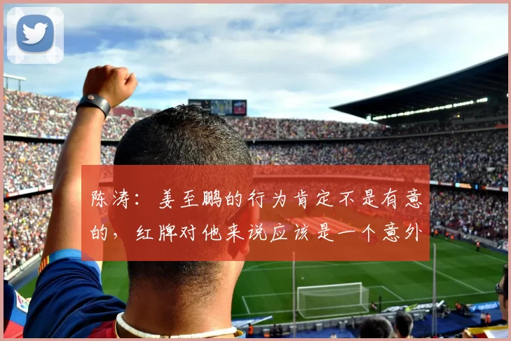 陈涛:姜至鹏的行为肯定不是有意的,红牌对他来说应该是一个意外