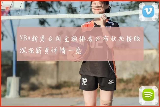 NBA新秀合同金额排名公布状元榜眼探花薪资详情一览